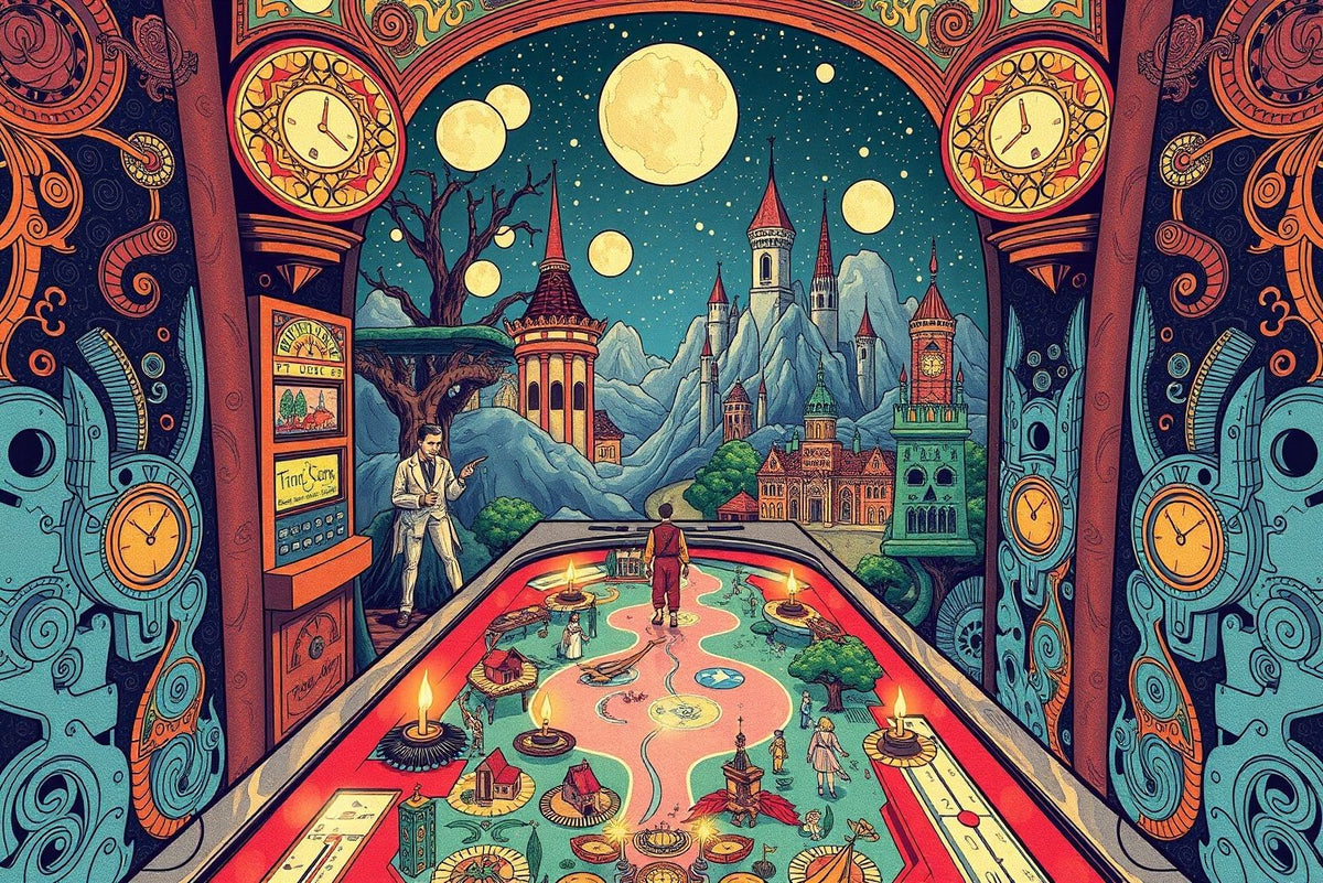 Pinball Universe: An Art Nouveau Journey