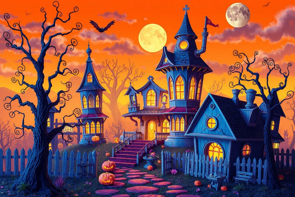 Haunted Dreams: A Pastel Halloween Adventure