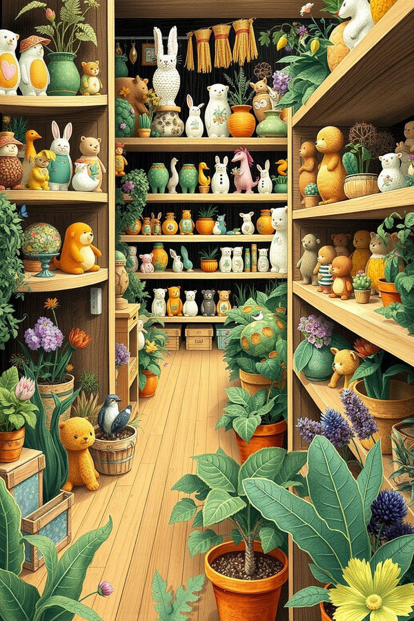 Botanical Toy Treasures Puzzle