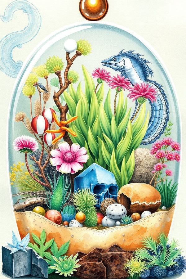 Lush Garden in a Glass: Watercolor Terrarium Puzzle
