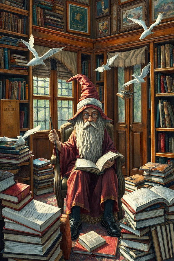 Enchanted Library in Dots