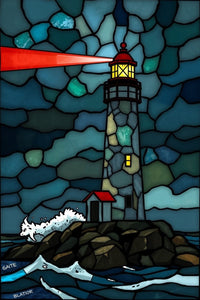 Radiant Beacon: Stained Glass Storm