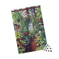 Verdant Sanctuary: A Pointillist Garden Escape