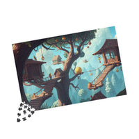 Pastel Canopy: A Whimsical Treehouse Adventure