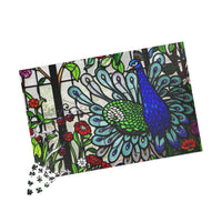 Radiant Plumage: Stained Glass Puzzle