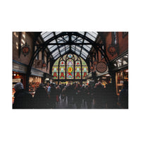 Vibrant Market Square Stained Glass Puzzle