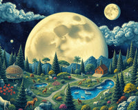 Lunar Zoo: A Cosmic Pointillist Adventure
