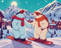 Alpine Adventure: Polar Bears on the Slopes