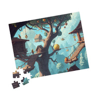 Pastel Canopy: A Whimsical Treehouse Adventure