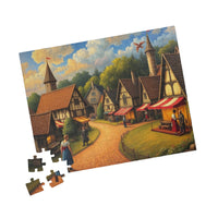 Festive Market: A Pointillist Journey