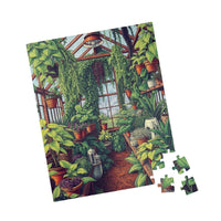 Verdant Sanctuary: A Pointillist Garden Escape