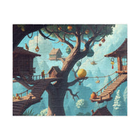 Pastel Canopy: A Whimsical Treehouse Adventure