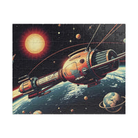 Orbital Elegance: A Retro-Futuristic Space Station
