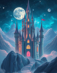 Ethereal Fortress: A Cosmic Dream