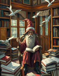 Enchanted Library in Dots