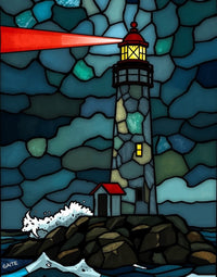 Radiant Beacon: Stained Glass Storm