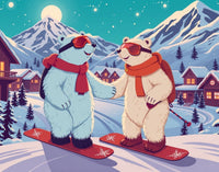 Alpine Adventure: Polar Bears on the Slopes