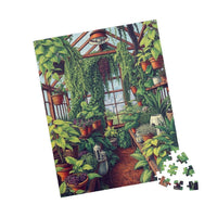 Verdant Sanctuary: A Pointillist Garden Escape