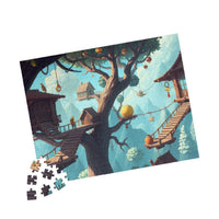 Pastel Canopy: A Whimsical Treehouse Adventure
