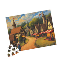 Festive Market: A Pointillist Journey