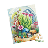 Lush Garden in a Glass: Watercolor Terrarium Puzzle