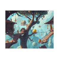 Pastel Canopy: A Whimsical Treehouse Adventure