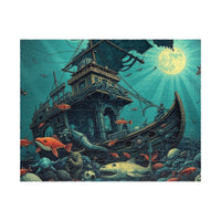 Enchanted Depths: Art Nouveau Shipwreck