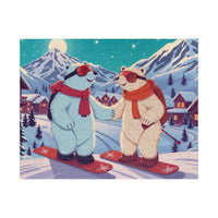 Alpine Adventure: Polar Bears on the Slopes