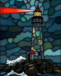 Radiant Beacon: Stained Glass Storm