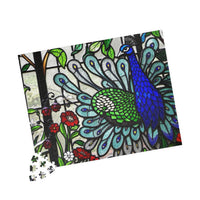 Radiant Plumage: Stained Glass Puzzle