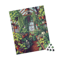 Verdant Sanctuary: A Pointillist Garden Escape