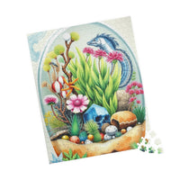 Lush Garden in a Glass: Watercolor Terrarium Puzzle