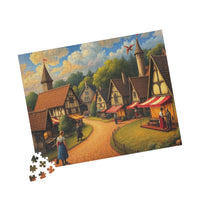 Festive Market: A Pointillist Journey