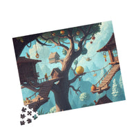 Pastel Canopy: A Whimsical Treehouse Adventure