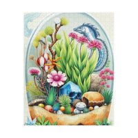 Lush Garden in a Glass: Watercolor Terrarium Puzzle